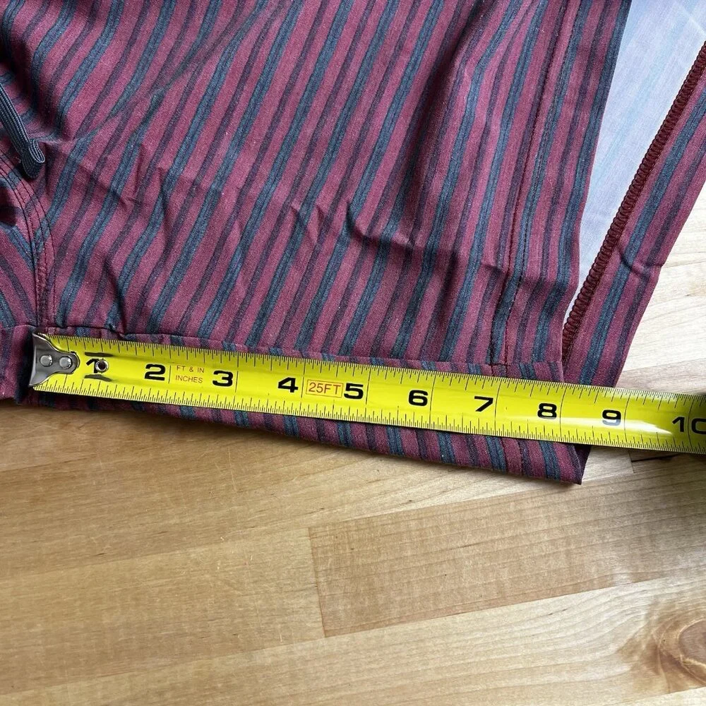 PrAna Metric E-Waist Rust Stripe Mens XXL 8
